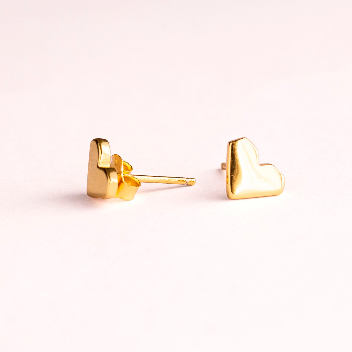 Pendiente de plata "Corazón Píxel"