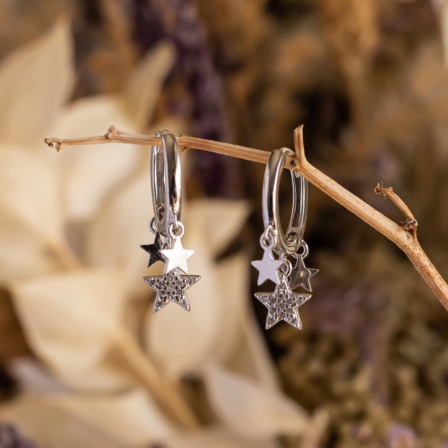 Pendientes de plata "Orión"
