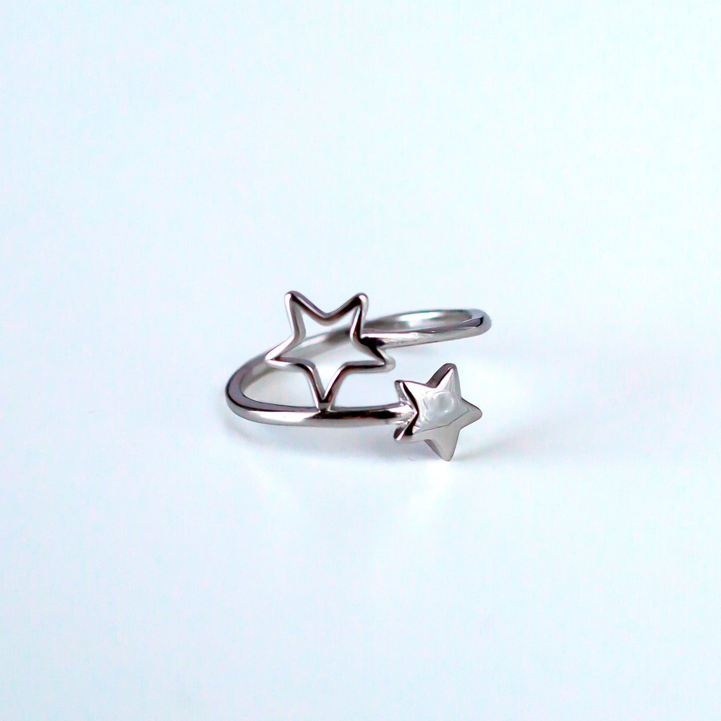 Anillo de plata "Double Star"