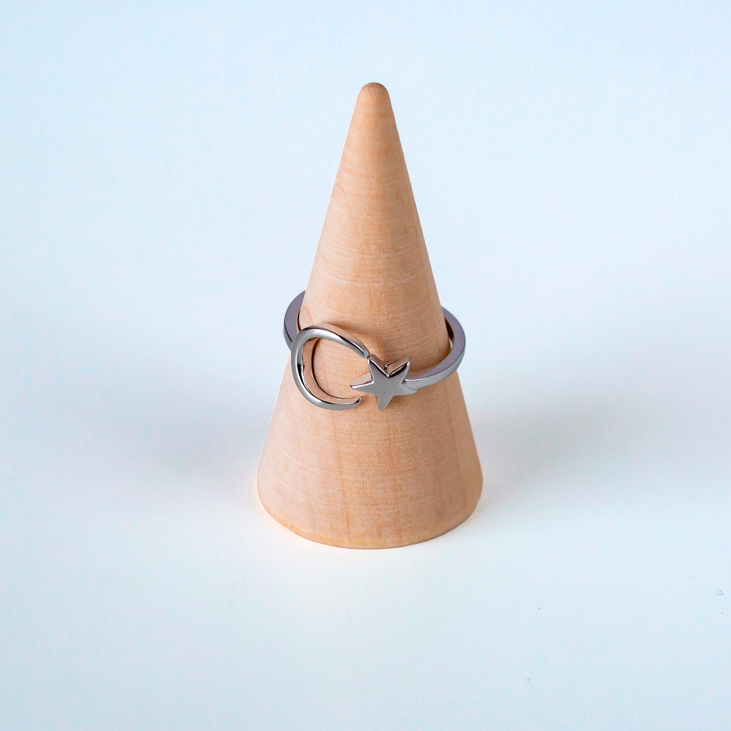 Anillo de plata "Moon & Star"