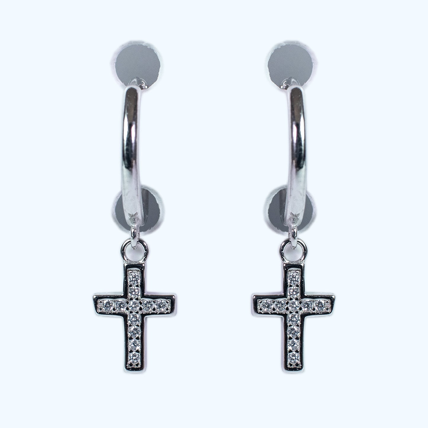 Pendientes de plata "Fe"