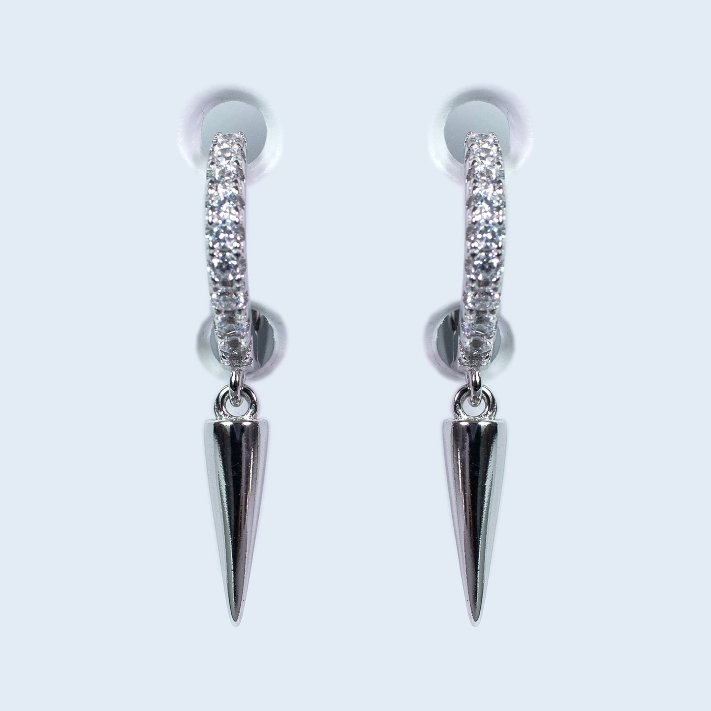 Pendientes de plata "Punk"