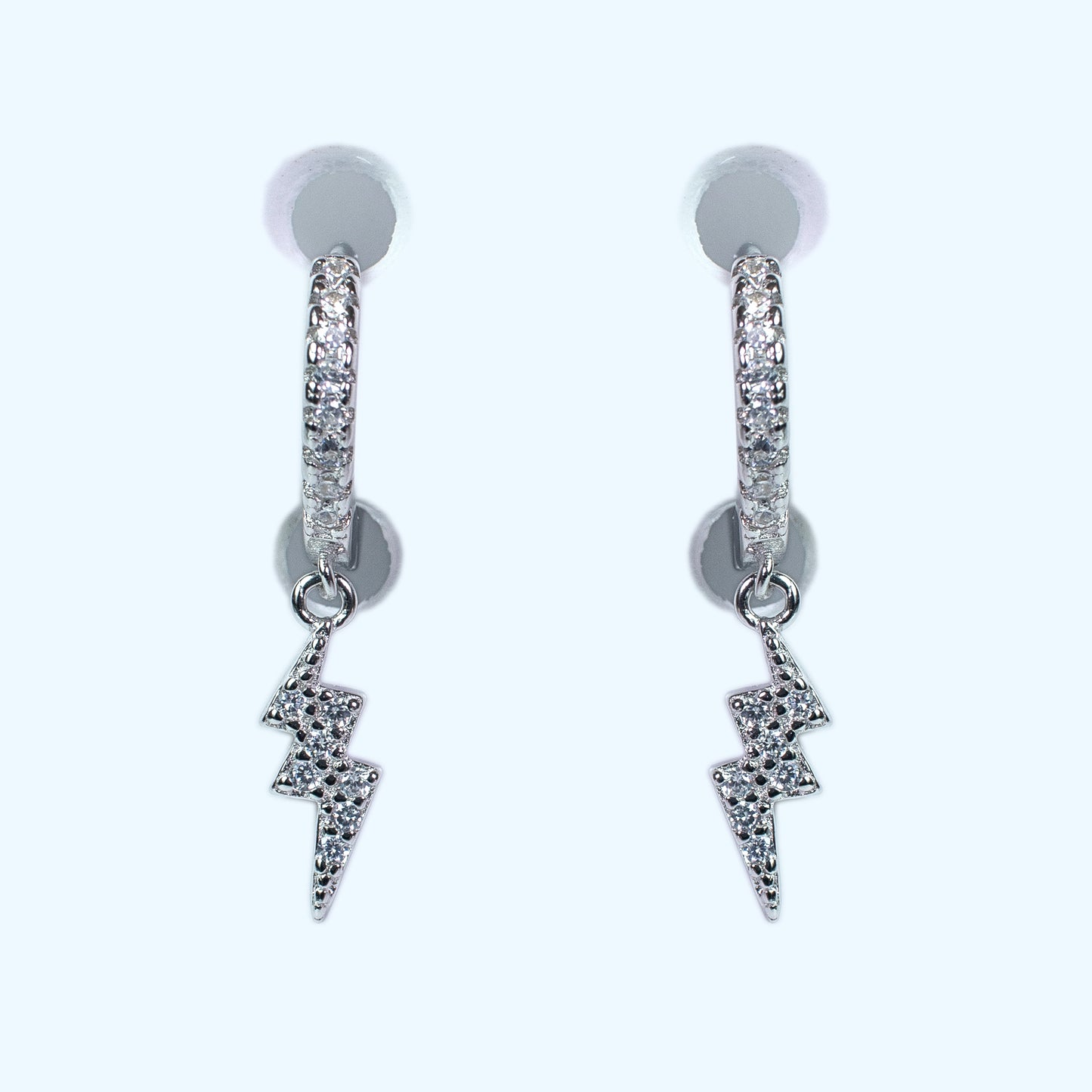 Pendientes de plata "Rayo"