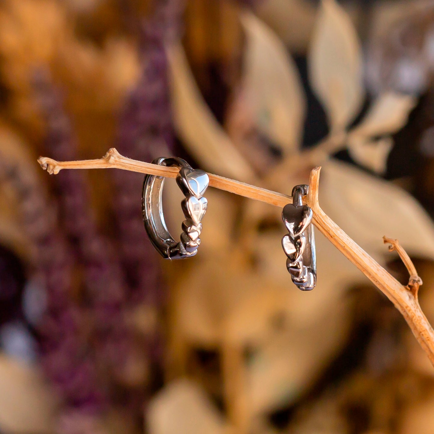 Pendientes de plata "Corazonada"