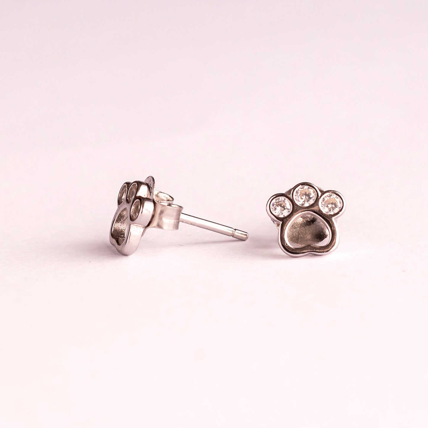 Pendientes de plata "Huellitas"