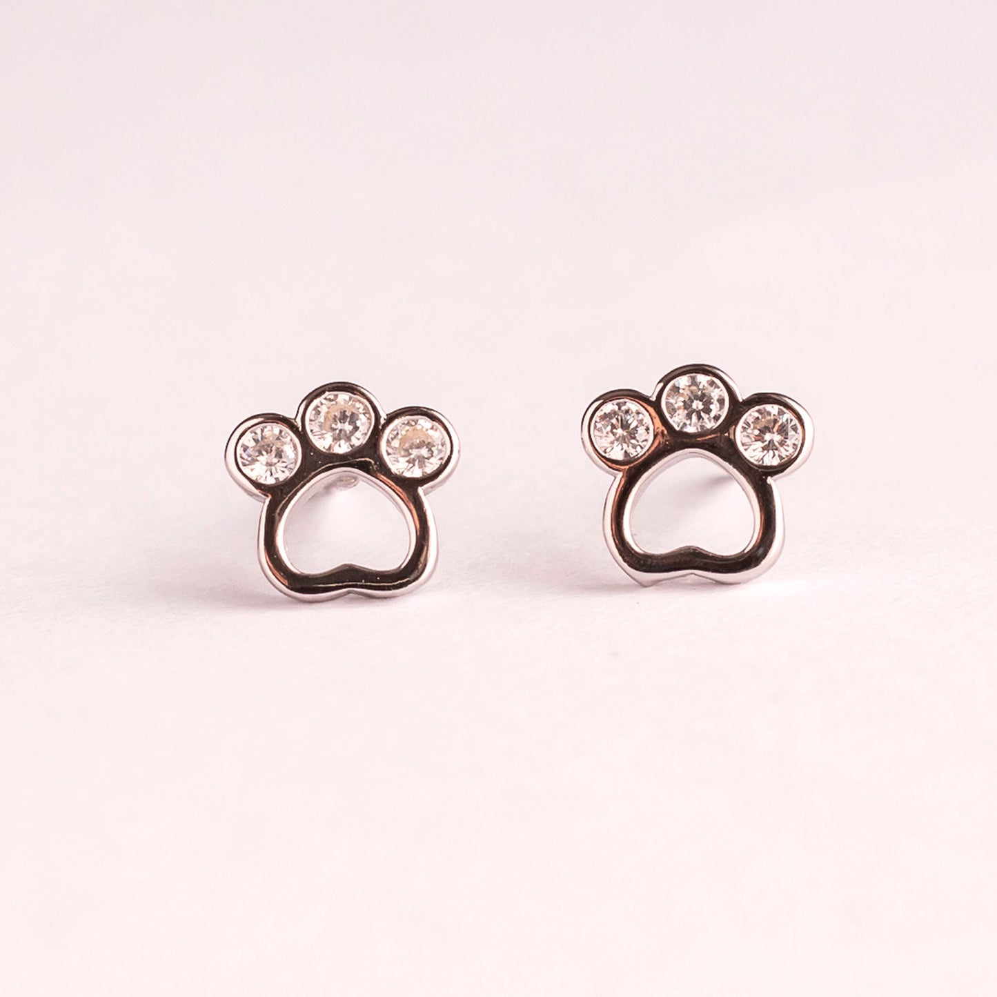 Pendientes de plata "Huellitas"