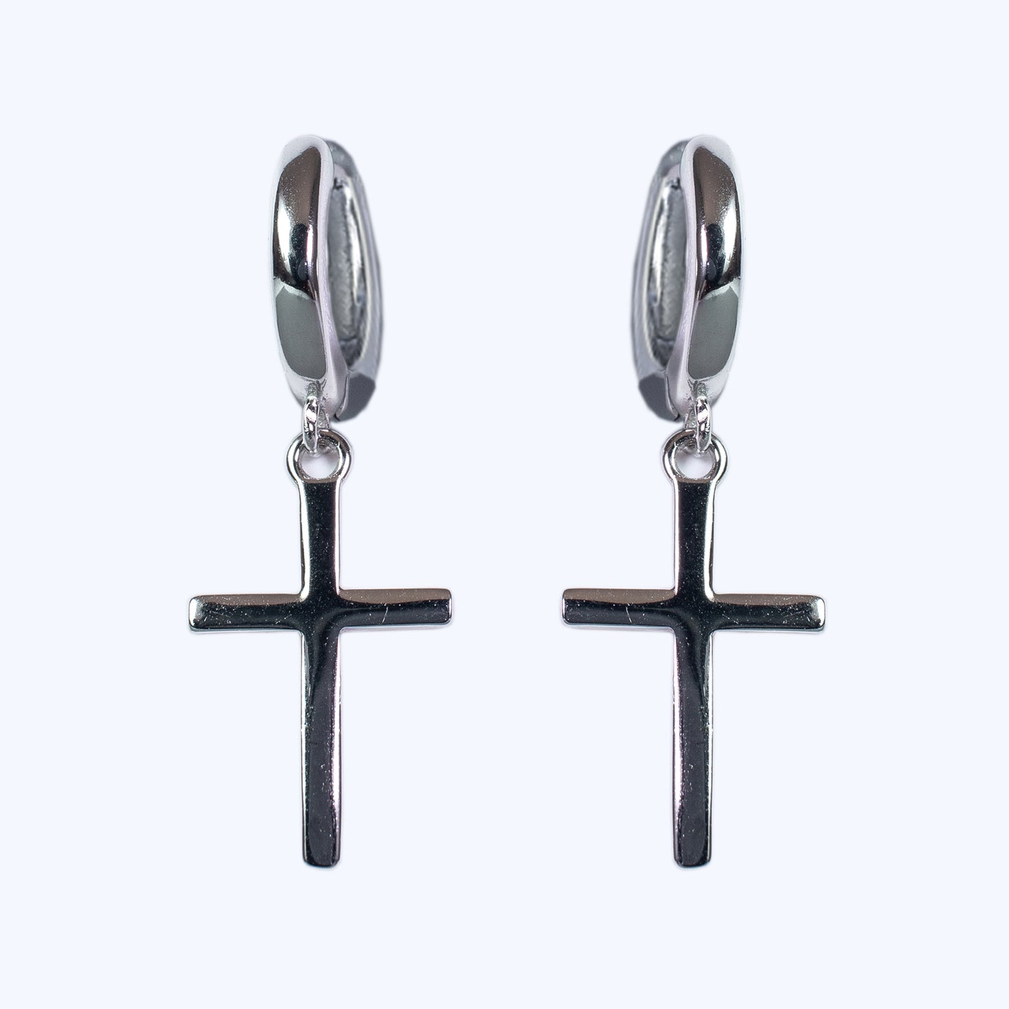 Pendientes de plata "Cruz"