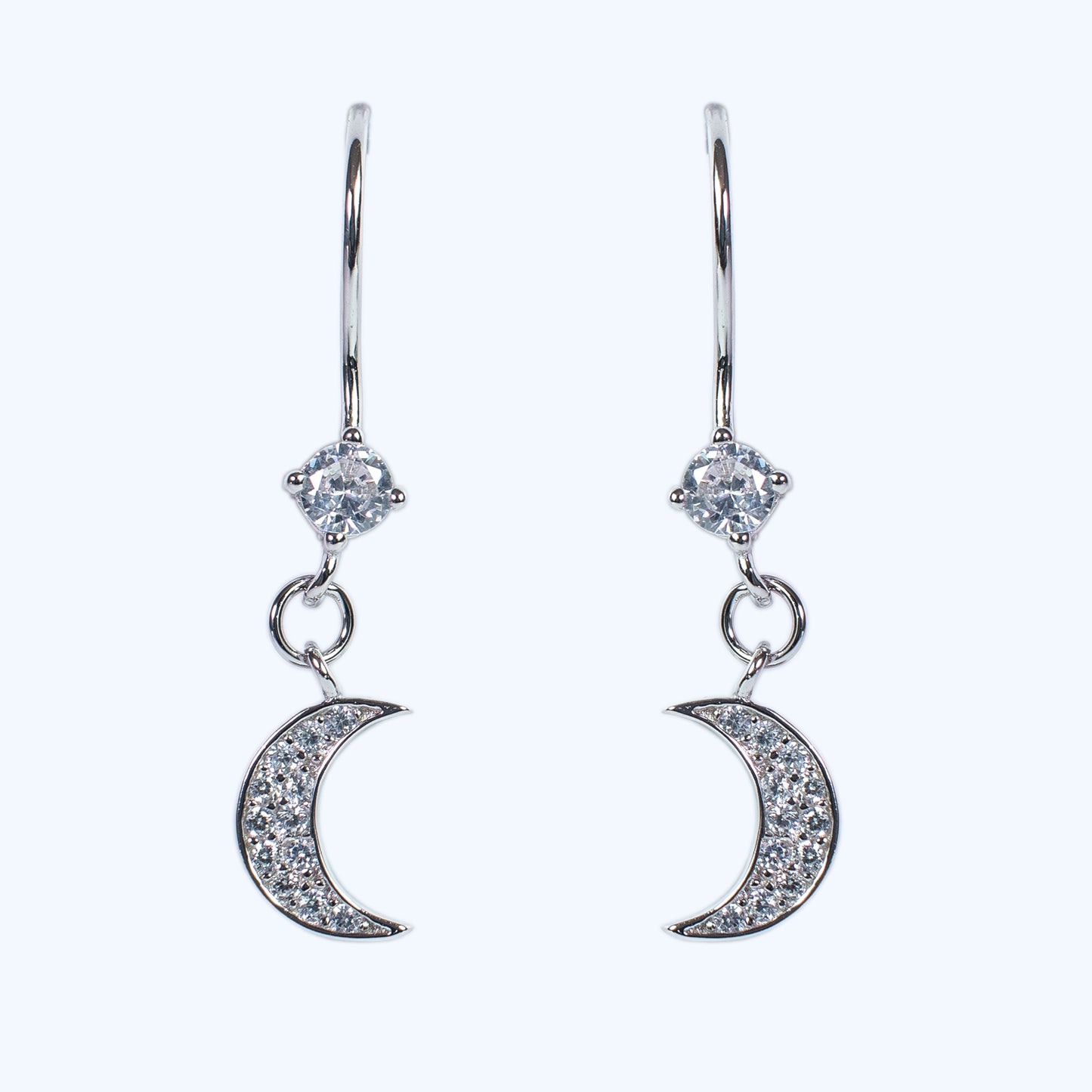 Pendientes de plata "Moon"