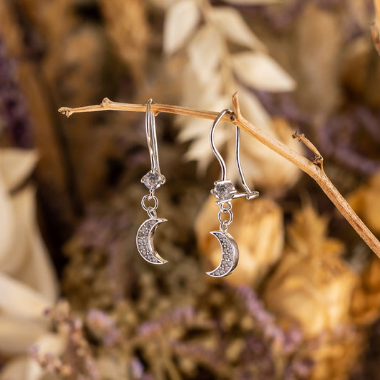 Pendientes de plata "Moon"