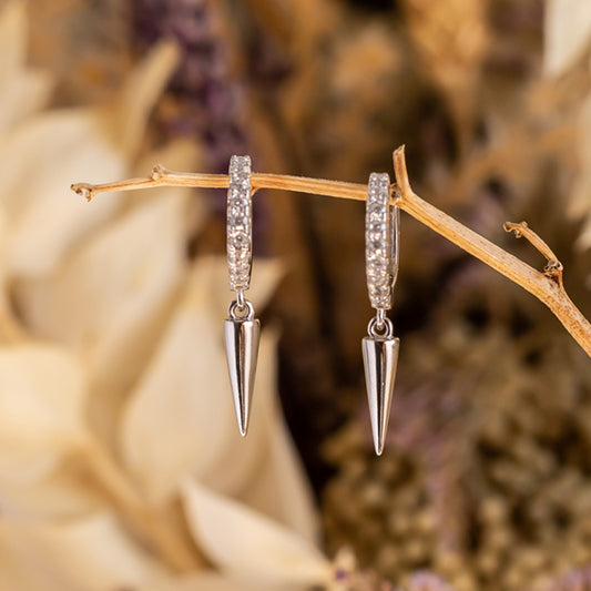 Pendientes de plata "Punk"