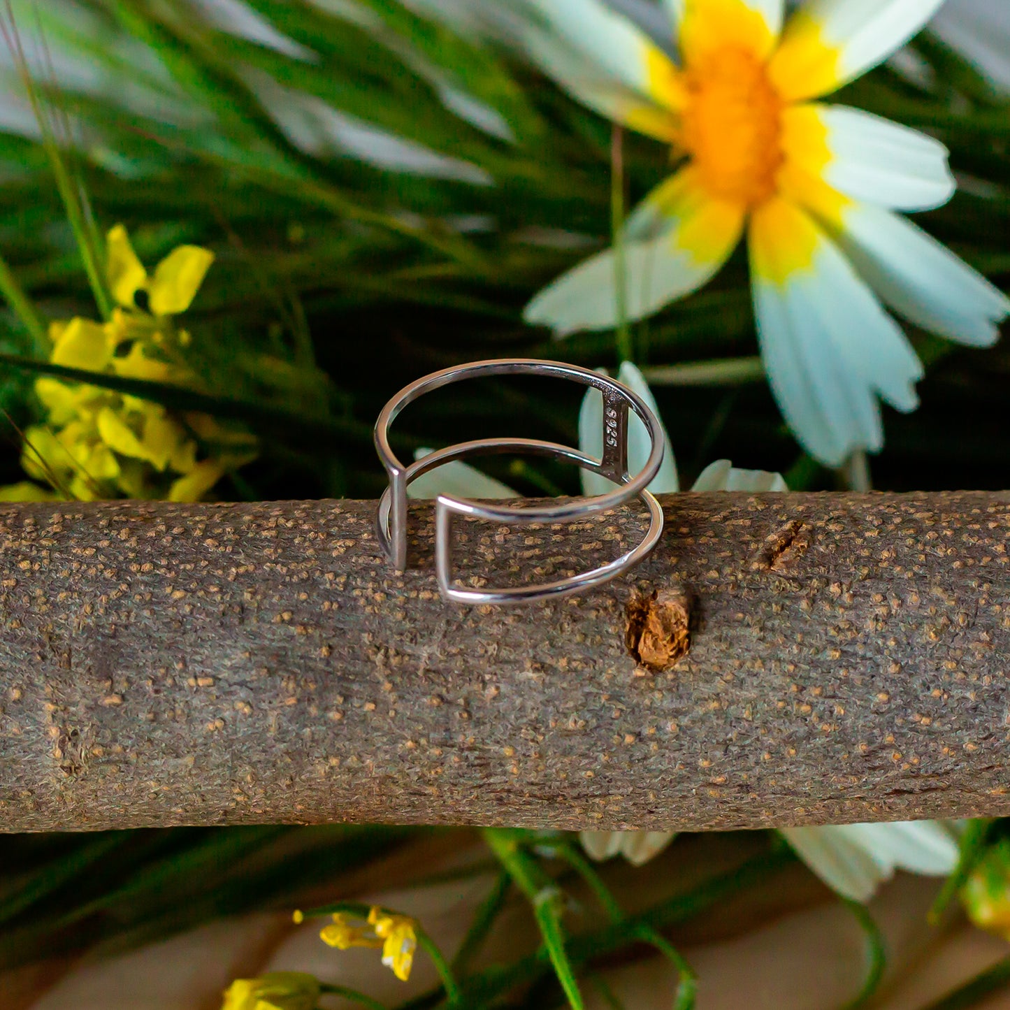 Anillo de plata "Double"