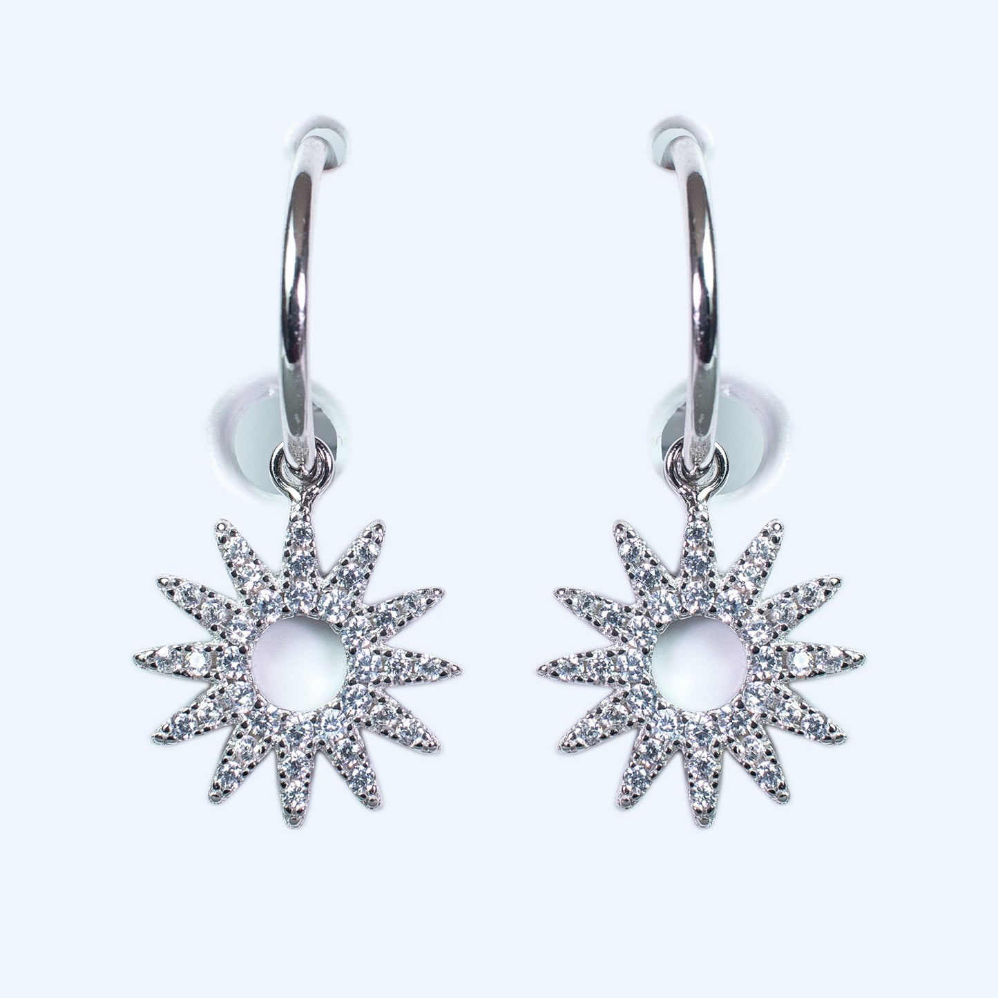 Pendientes de plata "Sol"