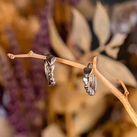 Pendientes de plata "Corazonada"